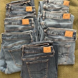 American Eagle Outfitters Classic Blue Boot Cut Jeans